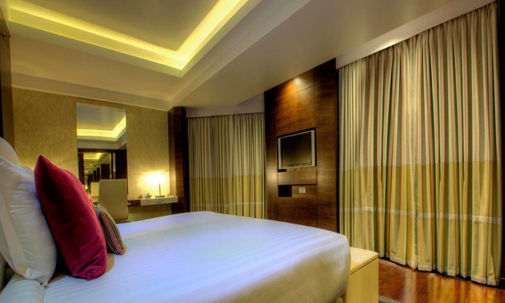 Avari Towers Karachi Exterior foto A bedroom at the Taj Bengal